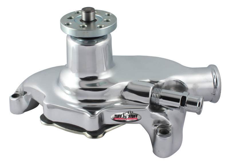 Tuff-Stuff Water Pump - Mechanical - Supercool - High Volume - Smoothie - Short Design - Aluminum - Chrome - Small
