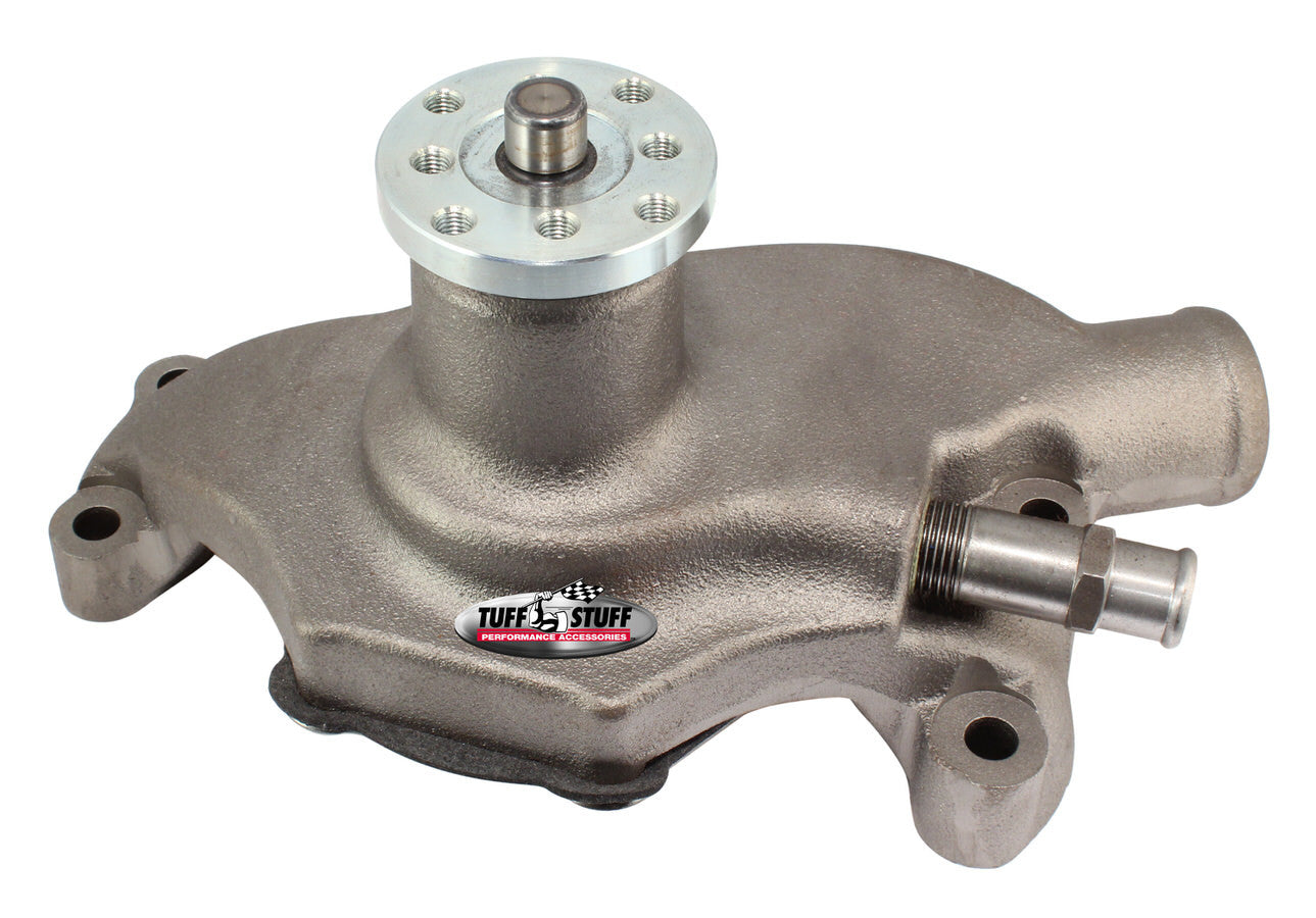 Tuff-Stuff Water Pump - Mechanical - Supercool - High Volume - Short Design - Iron - Natural - Small Block Chevy - Each