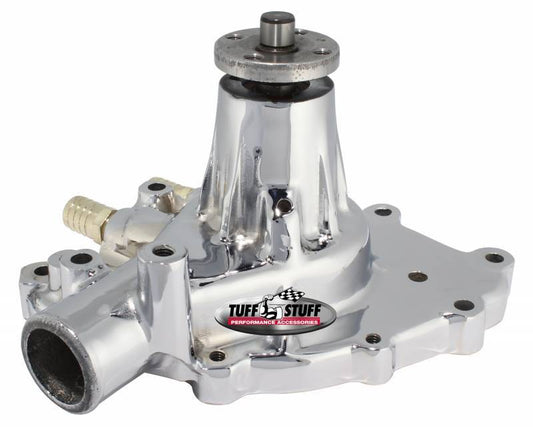 Tuff-Stuff Water Pump - Platinum SuperCool - Mechanical - Aluminum - Chrome Plated - Small Block Ford - Each