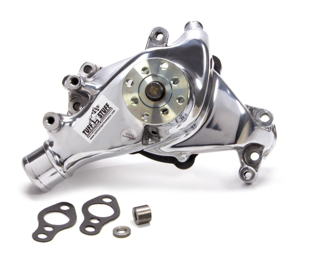 Tuff-Stuff Water Pump - Mechanical - Supercool - High Volume - Smoothie - Long Design - Aluminum - Polished - Small