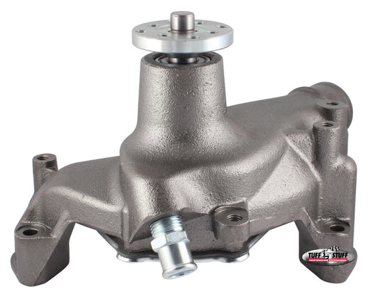Tuff-Stuff Water Pump - Mechanical - Supercool - High Volume - Long Design - Iron - Natural - Small Block Chevy - Each