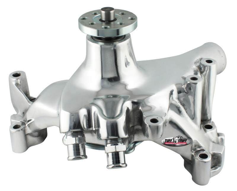 Tuff-Stuff Water Pump - Mechanical - Smoothie - Long Design - Aluminum - Chrome - Big Block Chevy - Each