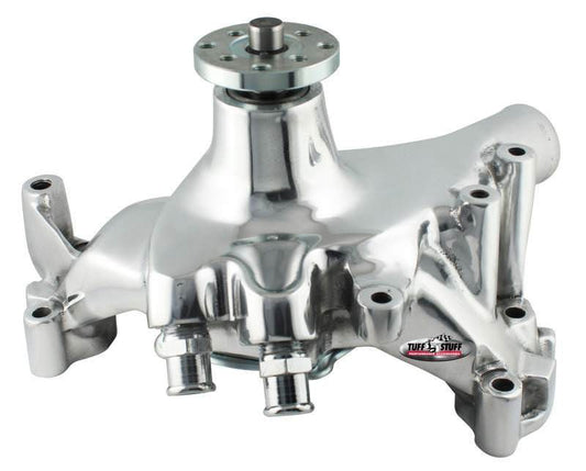 Tuff-Stuff Water Pump - Mechanical - Smoothie - Long Design - Aluminum - Chrome - Big Block Chevy - Each