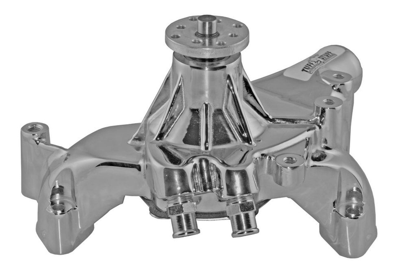 Tuff-Stuff Water Pump - Mechanical - Platinum Series - High Volume - Long Design - Aluminum - Polished - Big Block