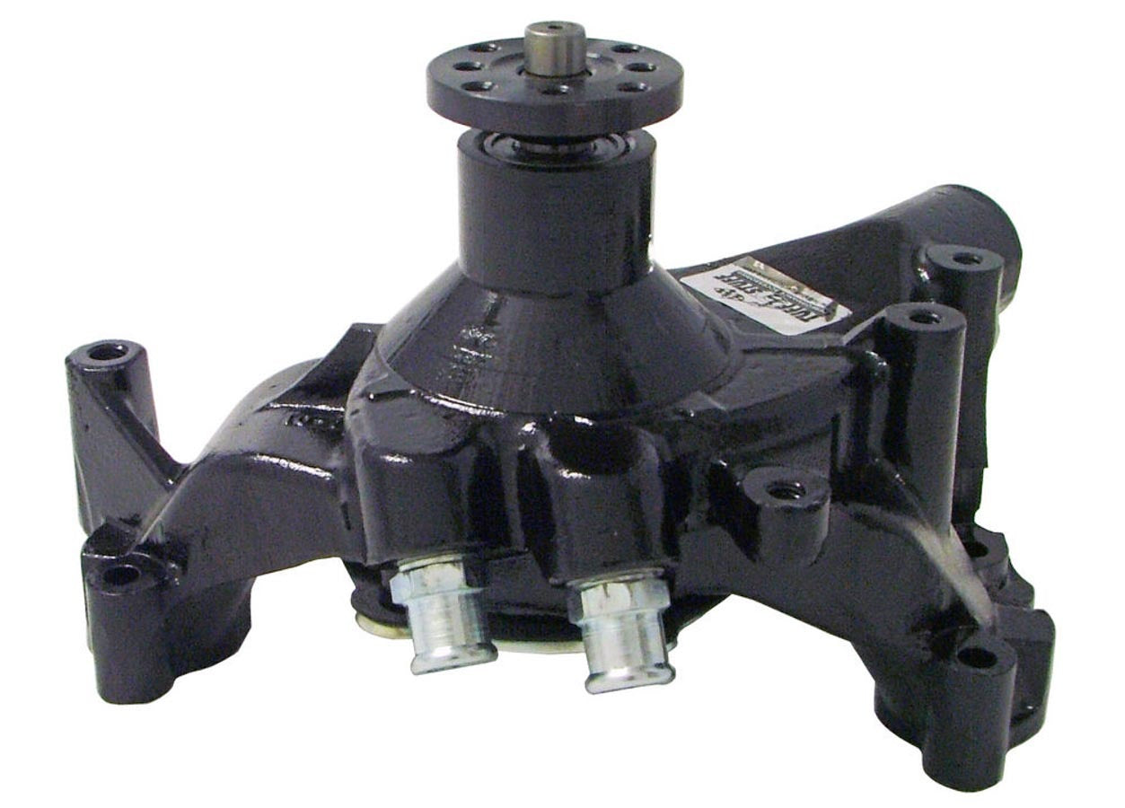 Tuff-Stuff Water Pump - Mechanical - Supercool - High Volume - Long Design - Iron - Black Powder Coat - Big Block