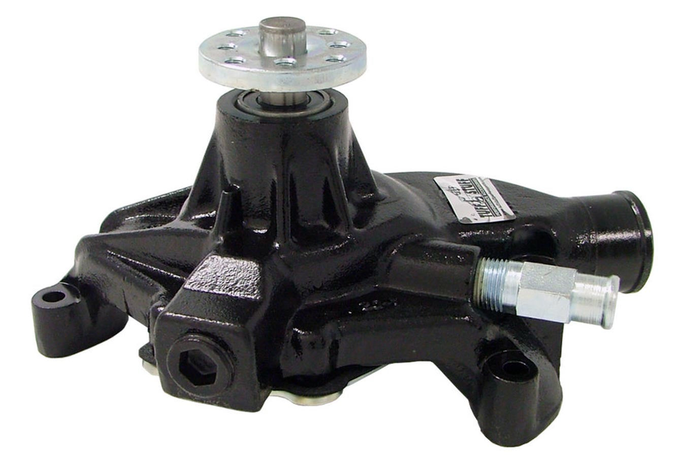 Tuff-Stuff Water Pump - Mechanical - Supercool - High Volume - Short Design - Iron - Black Powder Coat - Small Block