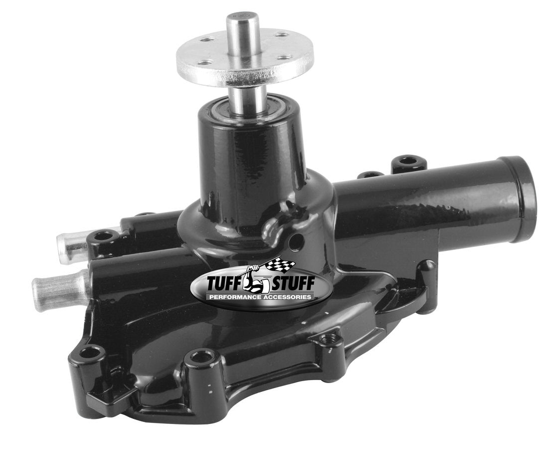 Tuff-Stuff Water Pump - Mechanical - Supercool - High-Volume - Aluminum - Black Powder Coat - Ford Mustang 1968-93 -
