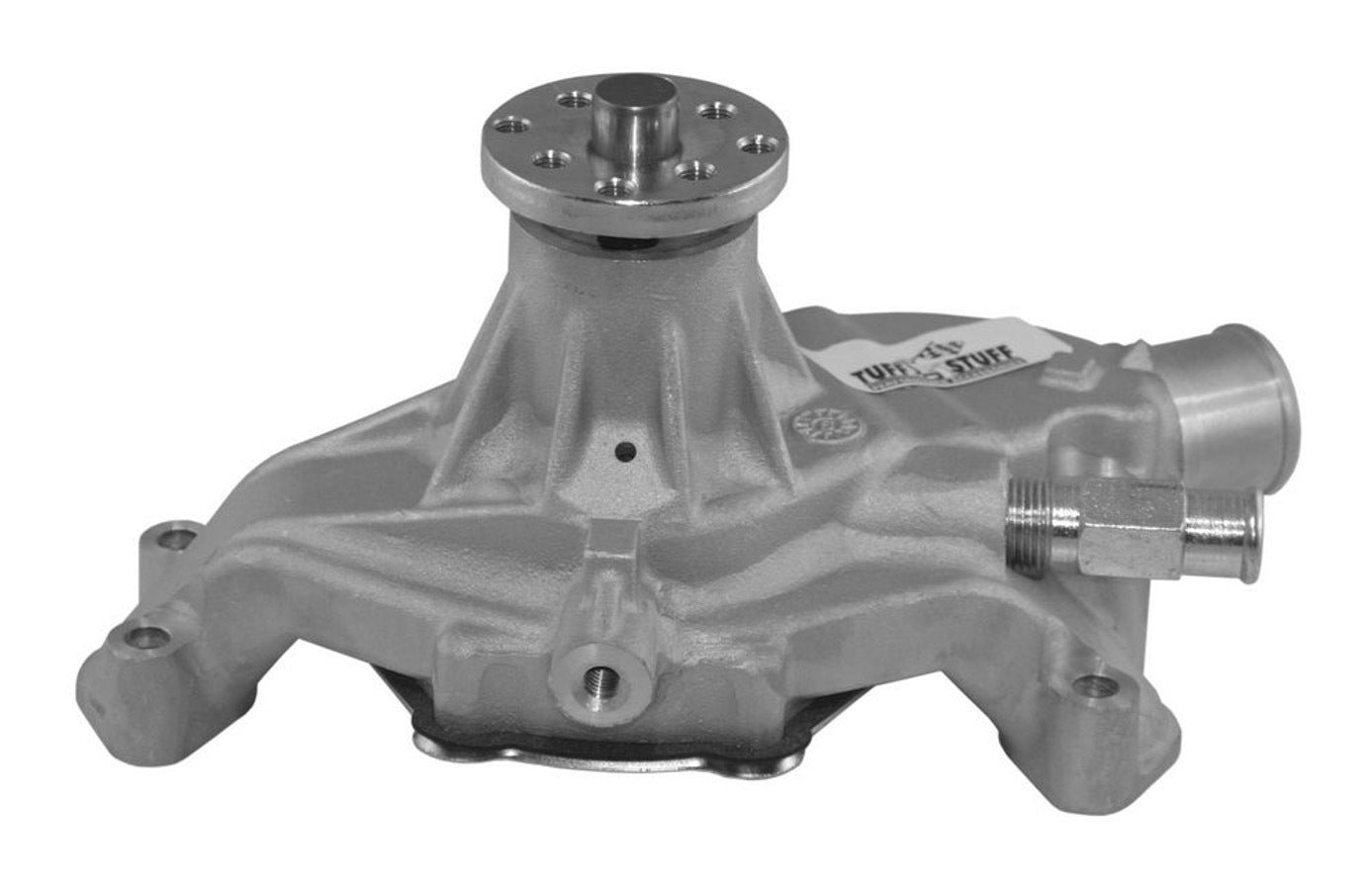 Tuff-Stuff Water Pump - Mechanical - Economy - Short Design - Aluminum - Natural - Small Block Chevy - Each