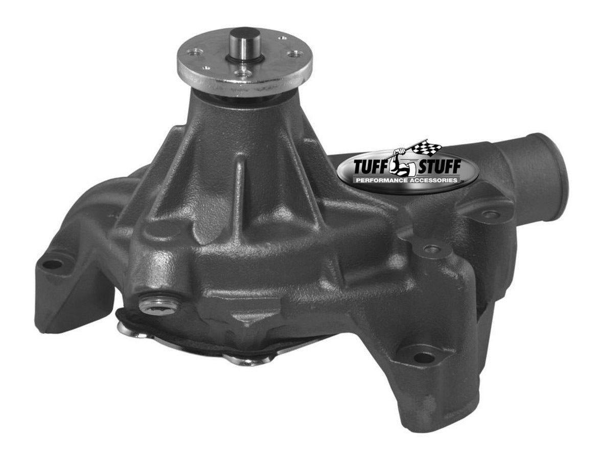 Tuff-Stuff Water Pump - Mechanical - Supercool - Reverse Rotation - Long Design - Cast Iron - Natural - Small Block