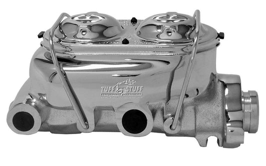 Tuff-Stuff Master Cylinder - 1 in Bore - Integral Reservoir - Iron - Chrome - 3-3/8 in Flange Mount - Kit