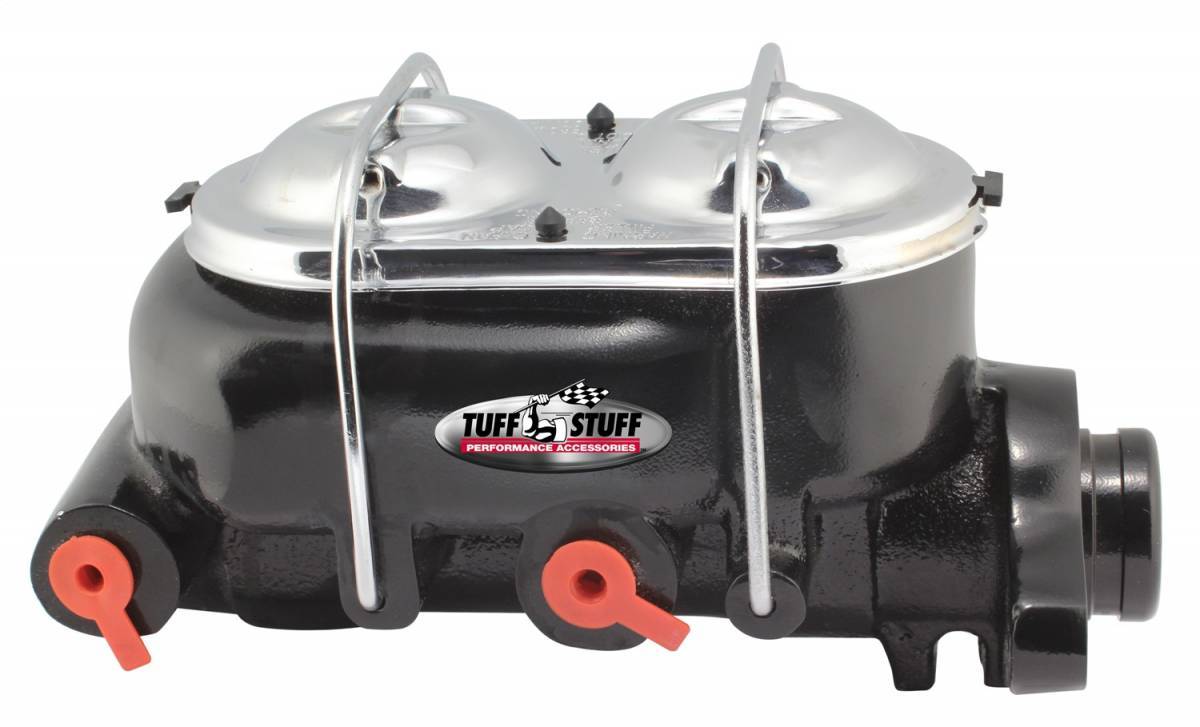 Tuff-Stuff Master Cylinder - 1 in Bore - Integral Reservoir - Iron - Black Powder Coat - 3-3/8 in Flange Mount - Kit