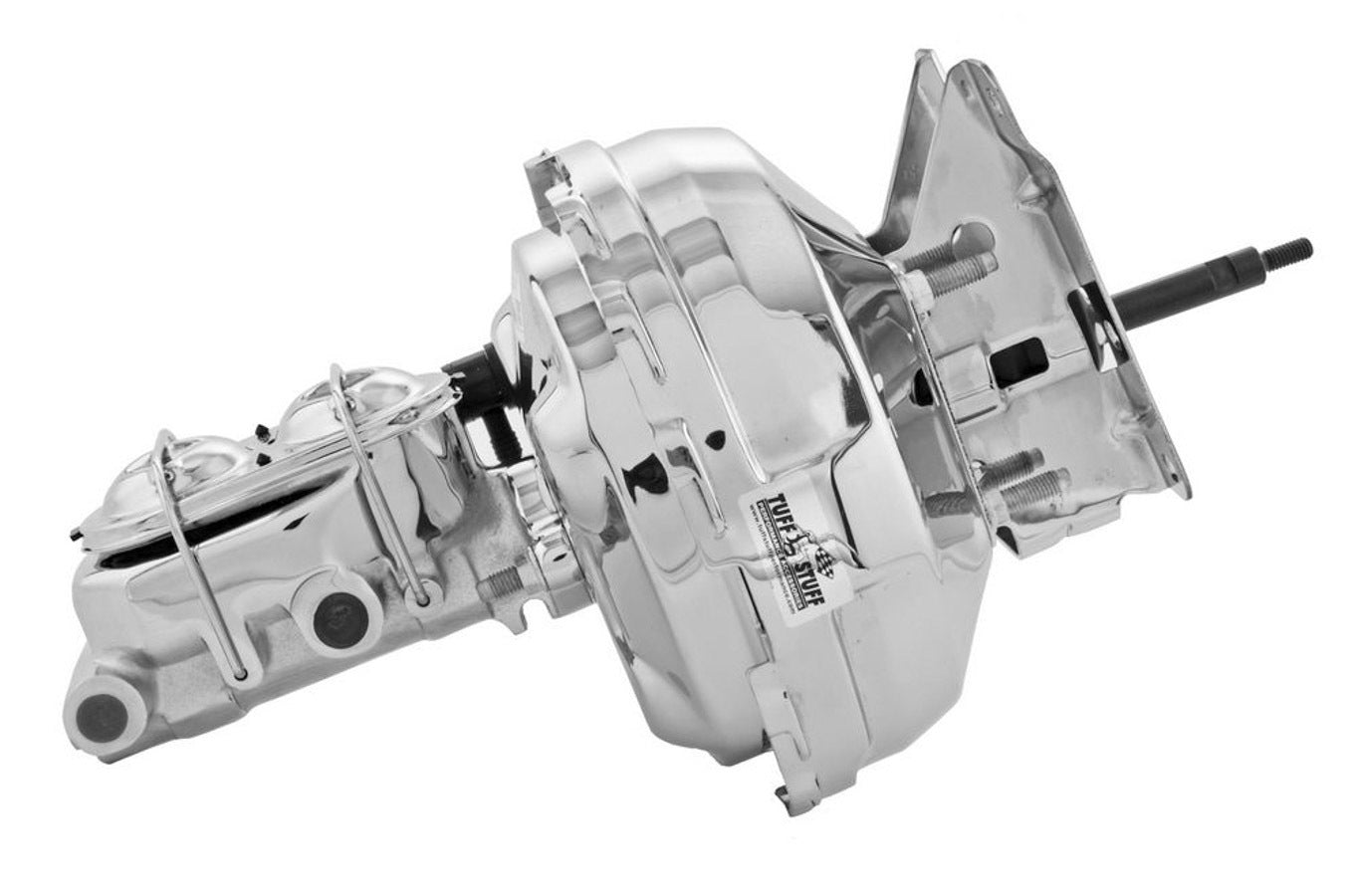 Tuff-Stuff Master Cylinder and Booster - 1 in Bore - Dual Integral Reservoir - 11 in OD - Dual Diaphragm - Steel -