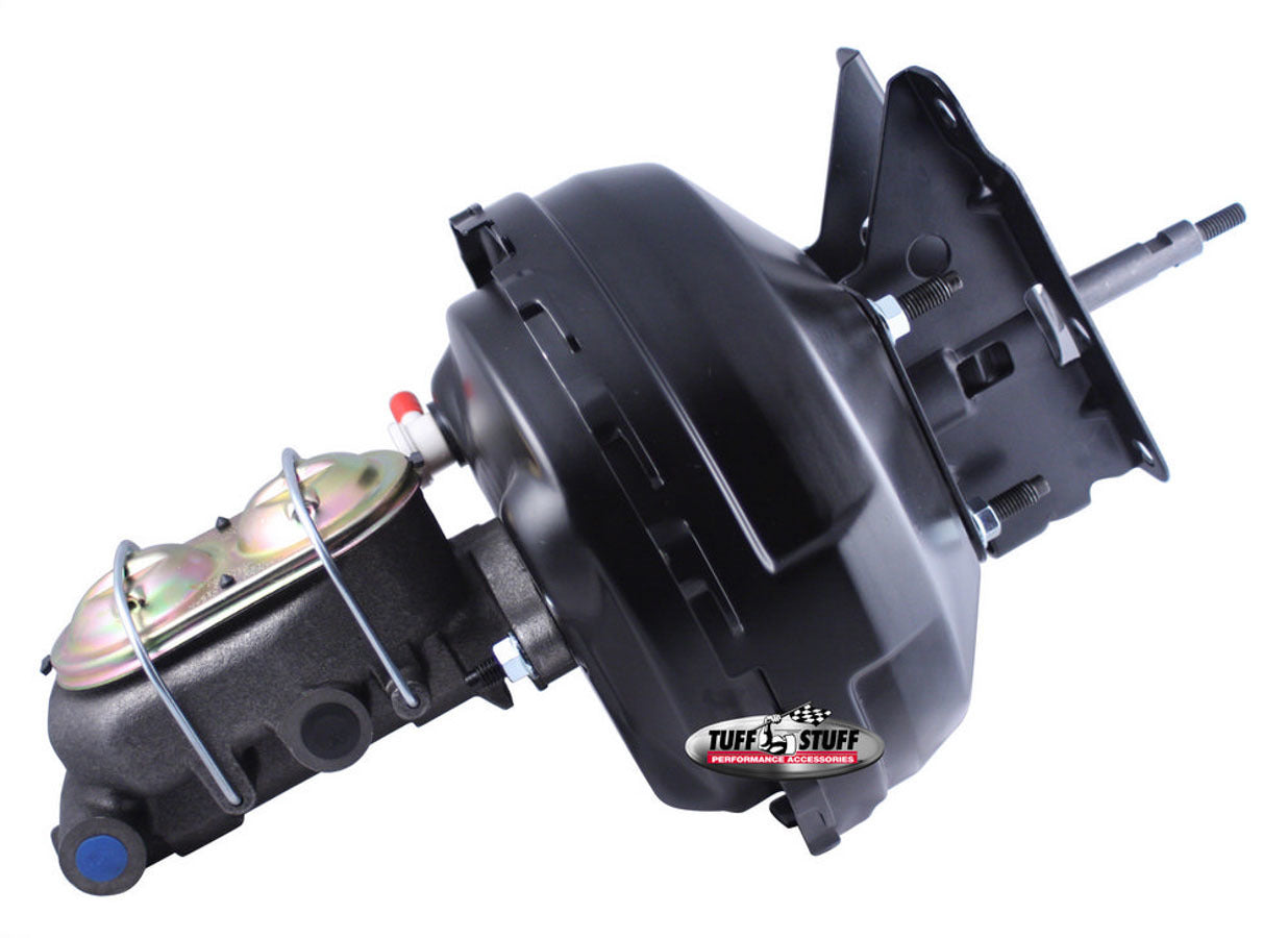 Tuff-Stuff Master Cylinder and Booster - 1.125 in Bore - Dual Integral Reservoir - 11 in OD - Dual Diaphragm - Steel -