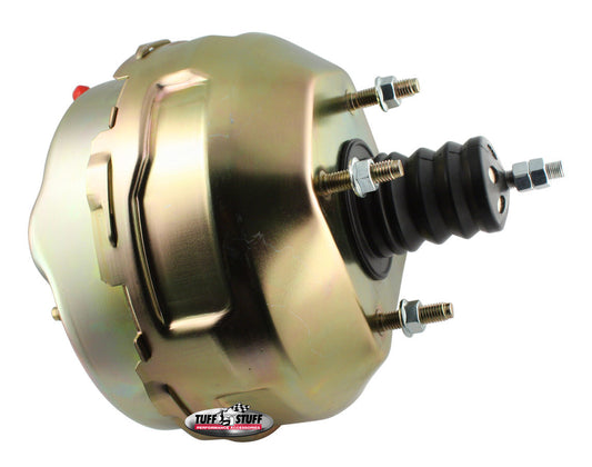 Tuff-Stuff Power Brake Booster - 9 in OD - Dual Diaphragm - Steel - Cadmium - Chevy Corvette 1968-82 - Each