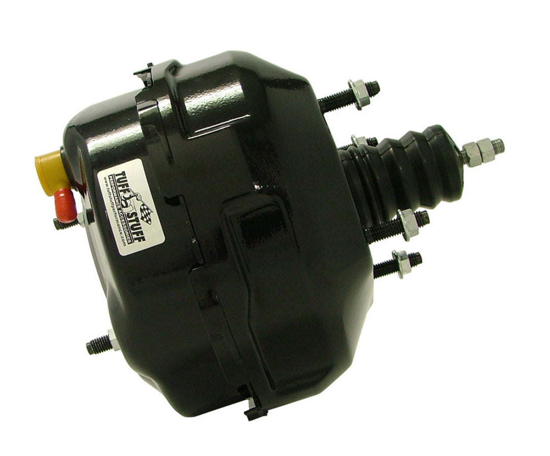 Tuff-Stuff Power Brake Booster - 9 in OD - Dual Diaphragm - Y7 Rod - Steel - Black Powder Coat - Chevy Corvette