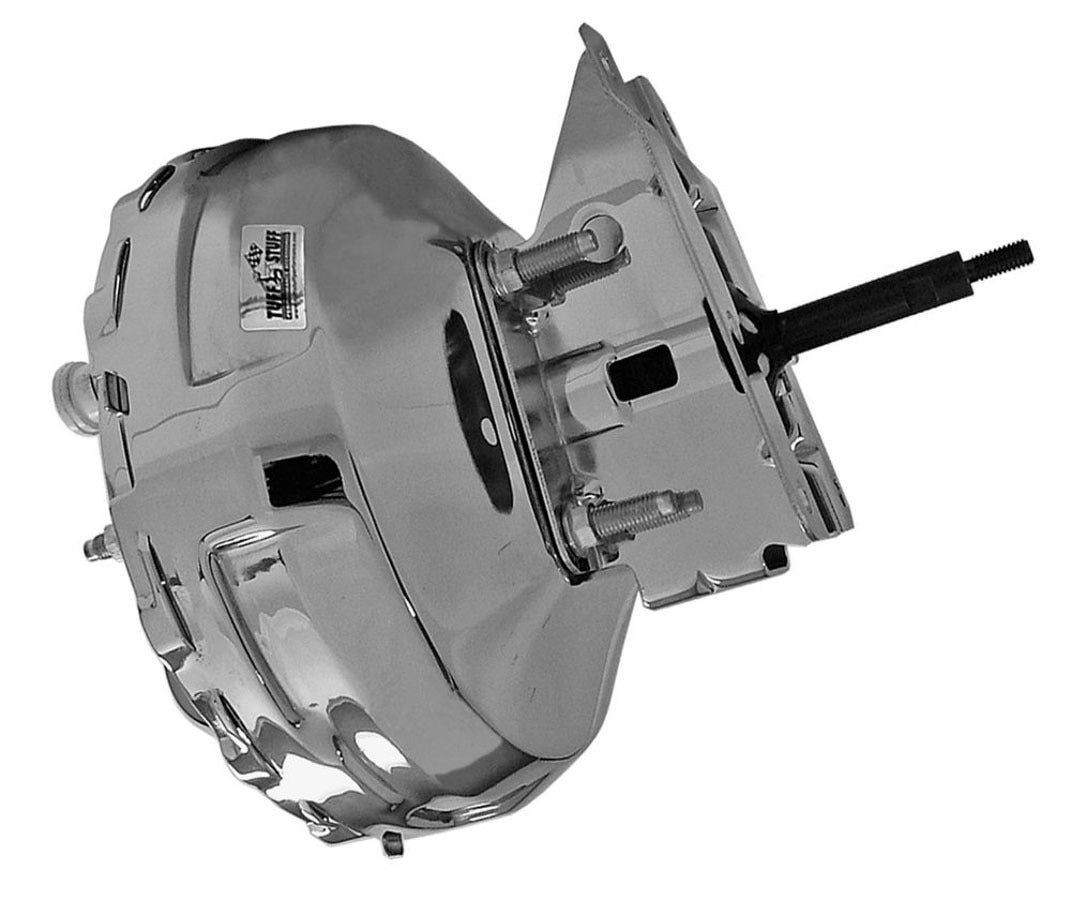 Tuff-Stuff Power Brake Booster - 11 in OD - Dual Diaphragm - Steel - Chrome - GM Truck 1973-93 - Each