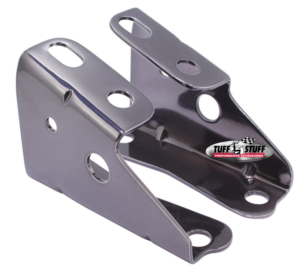 Tuff-Stuff Brake Booster Bracket - Steel - Black Chrome - GM 1967-72 - Kit