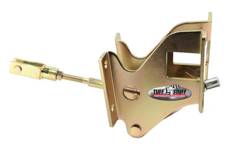 Tuff-Stuff Brake Booster Bracket - Pedal Rod Included - Steel - Gold Zinc Plated - GM Truck 1960-72 - Kit
