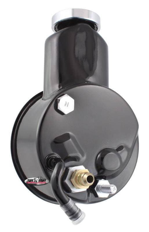 Tuff-Stuff Power Steering Pump - Saginaw - 3 gpm - 1200 psi - Steel - Black Powder Coat - V8 - GM F-Body / GM X-Body