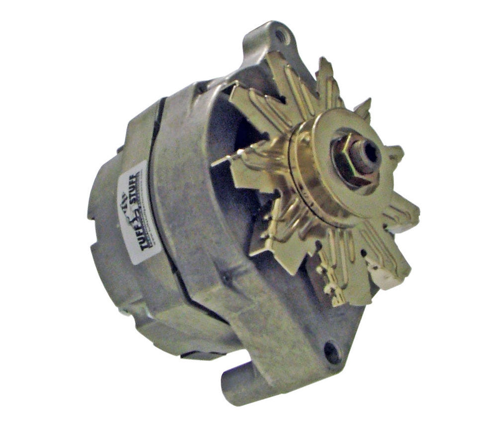 Tuff-Stuff Alternator - 100 amps - 12V - 1-Wire - Single V-Belt Pulley - Aluminum Case - Natural - Ford - Each