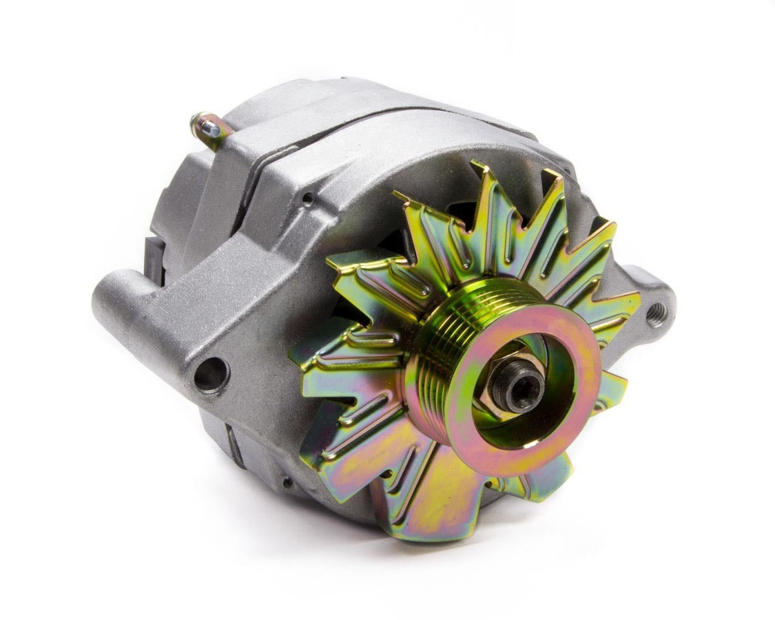 Tuff-Stuff Alternator - Factory Cast PLUS - 140 amps - 12V - 1-Wire - 6-Rib Serpentine Pulley - Aluminum Case -