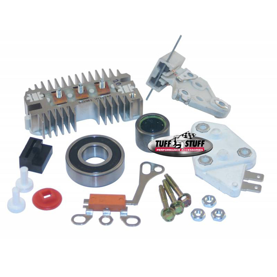 Tuff-Stuff Alternator Rebuild Kit - Complete - Bearings Included - GM 10SI - 1-Wire - Kit
