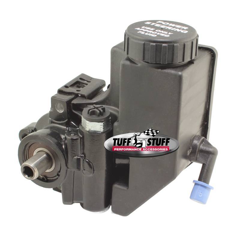 Tuff-Stuff Power Steering Pump - Type II - 3 gpm - 1200 psi - Aluminum - Black Paint - Universal - Each