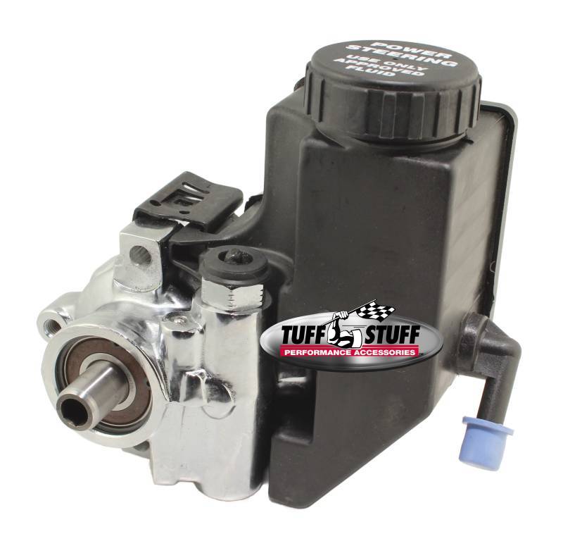 Tuff-Stuff Power Steering Pump - Type II - 3 gpm - 1200 psi - Aluminum - Polished - Universal - Each