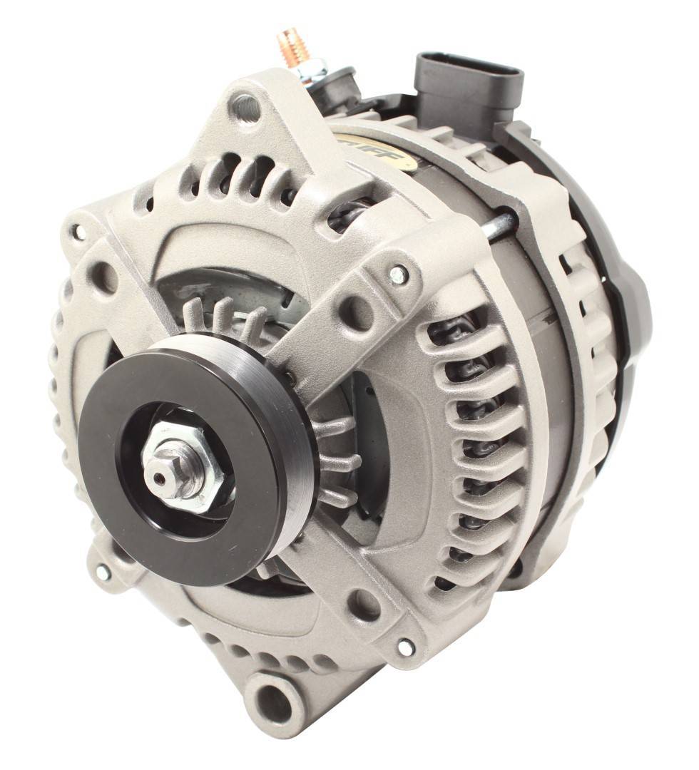 Tuff-Stuff Alternator - Factory Cast PLUS - 225 amps - 12V - OEM - Single V-Belt Pulley - Aluminum Case - Natural - GM
