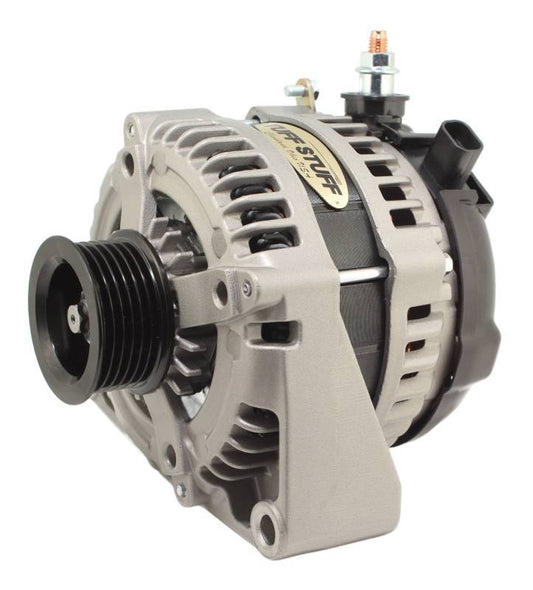 Tuff-Stuff Alternator - Factory Cast PLUS - 225 Amp - 12 V - 1-Wire - 6-Rib Serpentine Pulley - Material Case -