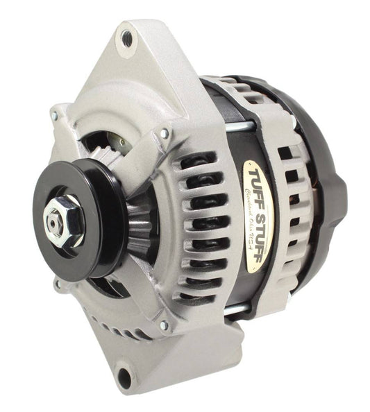 Tuff-Stuff Alternator - 225 amps - 12V - 1-Wire - Single V-Belt Pulley - Aluminum Case - Natural - Ford - Each