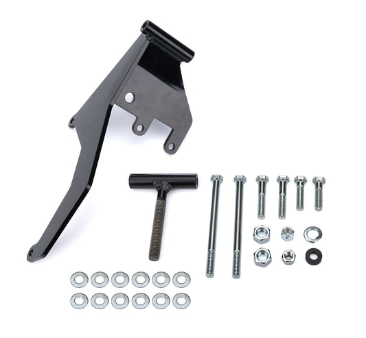 Tuff-Stuff Air Conditioning Bracket - Passenger Side - Head Mount - Steel - Black Powder Coat - Sanden SD508