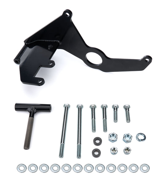 Tuff-Stuff Air Conditioning Bracket - Passenger Side - Head Mount - Steel - Black Powder Coat - Sanden SD508