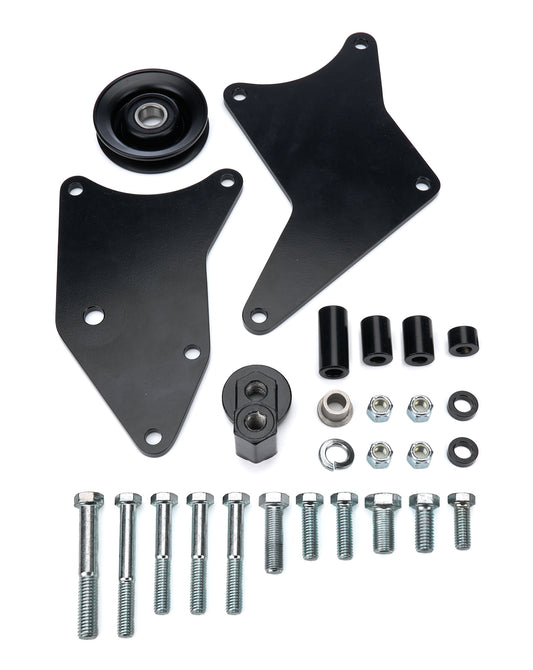 Tuff-Stuff Air Conditioning Bracket - Passenger Side - Head Mount - Steel - Black Powder Coat - Sanden SD508