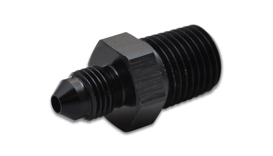 Vibrant Performance Fitting - Adapter - Straight - 3 AN Male to 1/4 in NPT Male - Aluminum - Black Anodized - Each