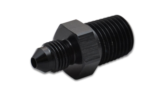 Vibrant Performance Fitting - Adapter - Straight - 4 AN Male to 3/8 in NPT Male - Aluminum - Black Anodized - Each