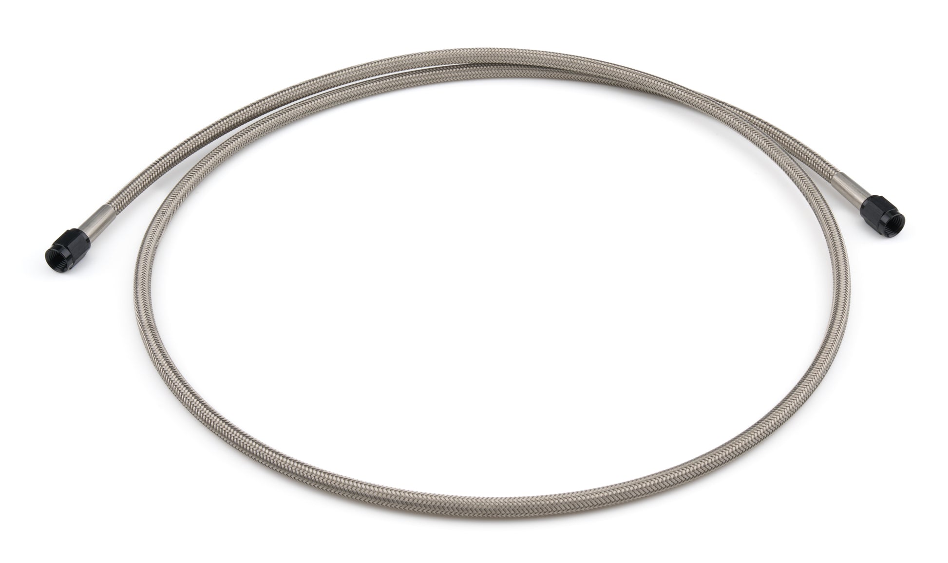 Vibrant Performance AN Hose Assembly - 48 in Long - 3 AN Hose - 3 AN Straight Female to 3 AN Straight Female - Braided