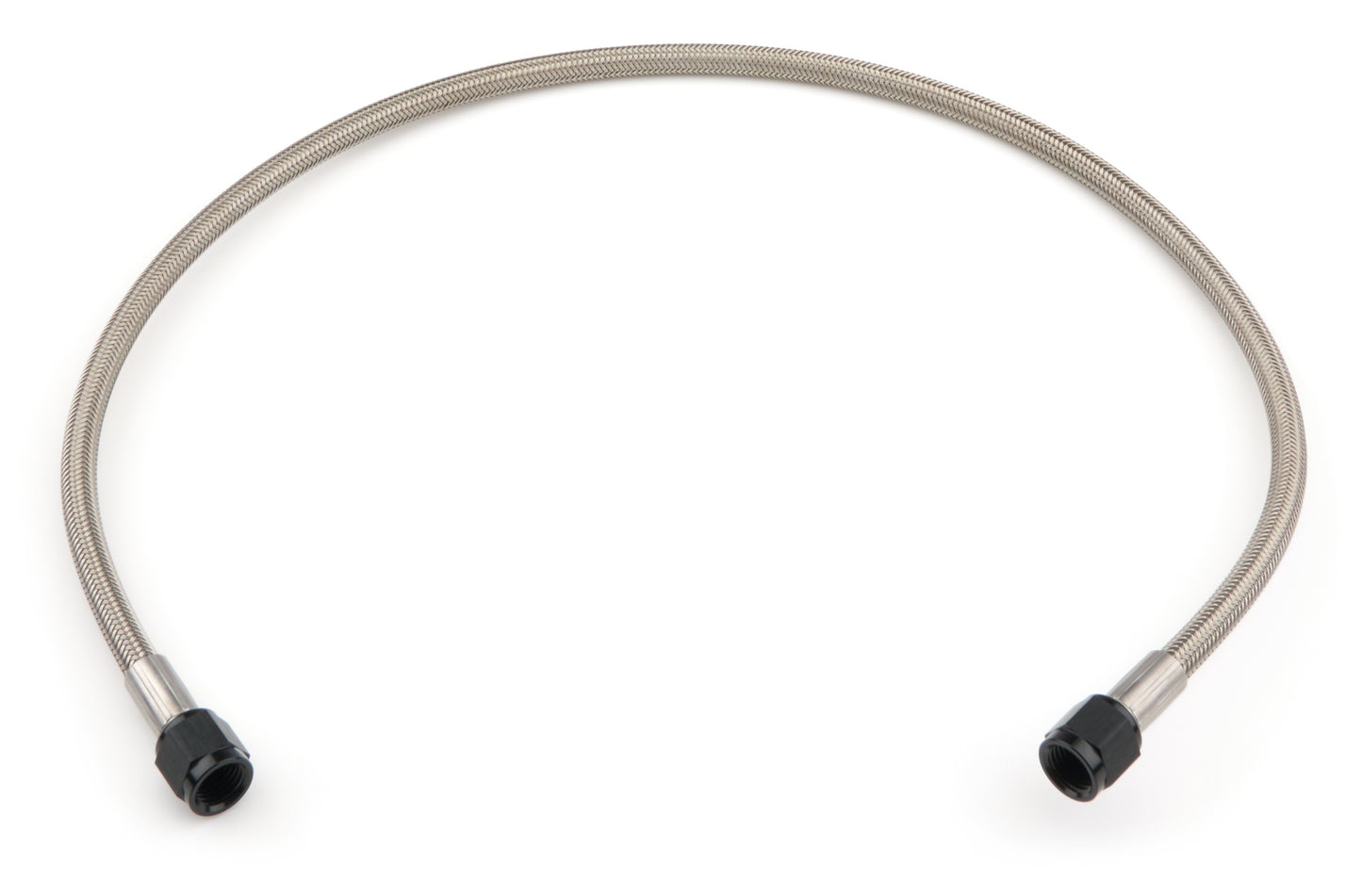 Vibrant Performance AN Hose Assembly - 24 in Long - 4 AN Hose - 4 AN Straight Female to 4 AN Straight Female - Braided