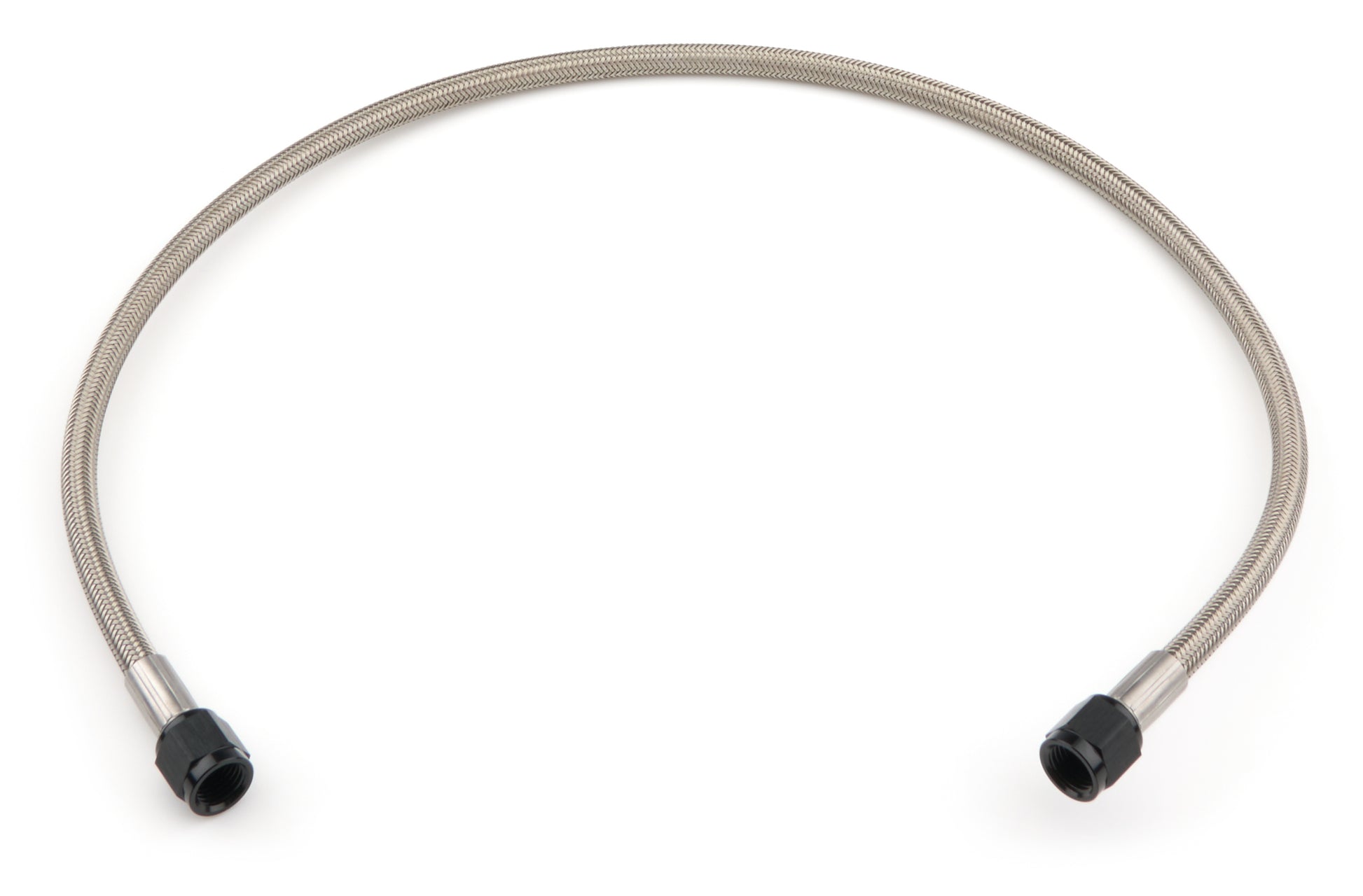Vibrant Performance AN Hose Assembly - 24 in Long - 4 AN Hose - 4 AN Straight Female to 4 AN Straight Female - Braided