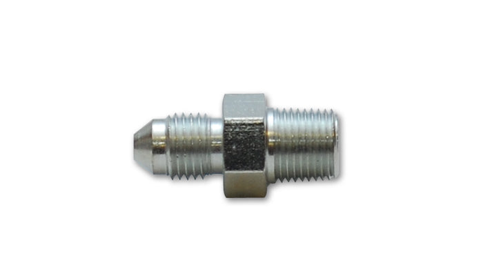 Vibrant Performance Fitting - Adapter - Straight - 3 AN Male to 1/8 in NPT Male - Steel - Nickel Plated - Each