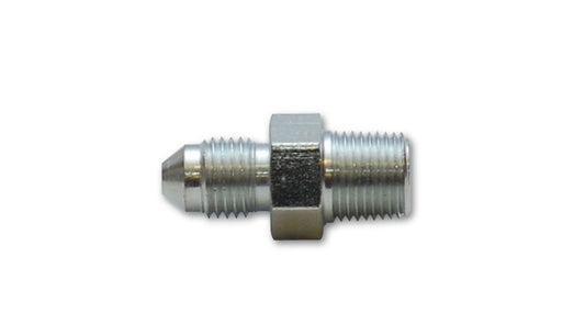 Vibrant Performance Fitting - Adapter - Straight - 3 AN Male to 1/8 in NPT Male - Steel - Nickel Plated - Each