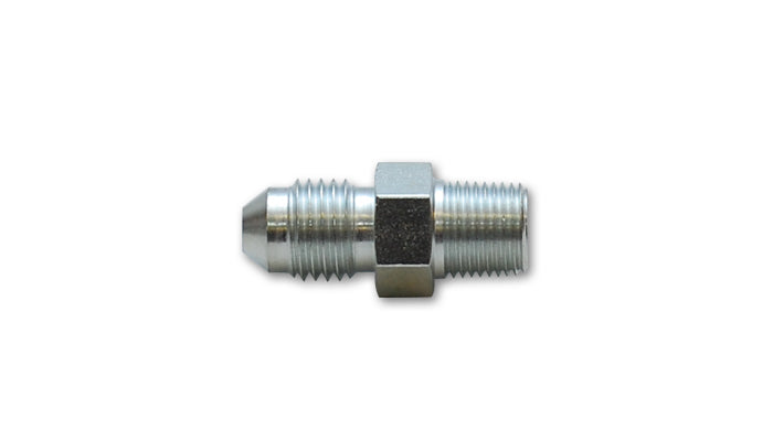 Vibrant Performance Fitting - Adapter - Straight - 4 AN Male to 1/8 in NPT Male - Steel - Nickel Plated - Each