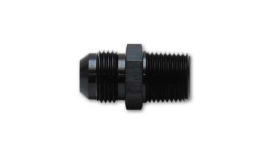 Vibrant Performance Fitting - Adapter - Straight - 4 AN Male to 1/8 in NPT Male - Aluminum - Black Anodized - Each