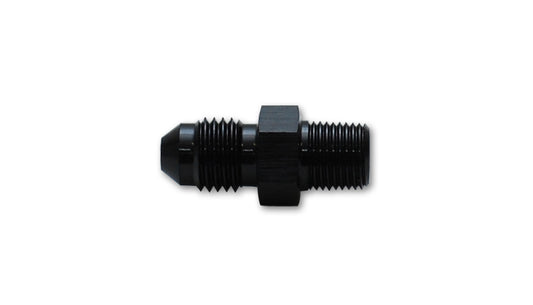 Vibrant Performance Fitting - Adapter - Straight - 6 AN Male to 18 mm x 1.50 Male - Aluminum - Black Anodized - Each