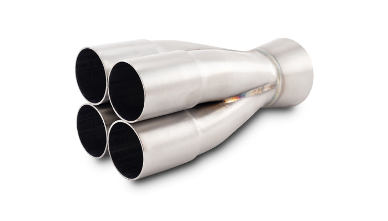 Vibrant Performance Collector - Slip-On - Merge Collector - 4 into 1 - 1.5 in Primary Tubes - 2.5 in Outlet -