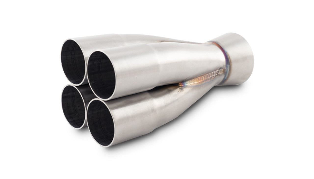 Vibrant Performance Collector - Slip-On - Merge Collector - 4 into 1 - 1.625 in Primary Tubes - 2.5 in Outlet -