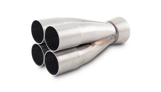 Vibrant Performance Collector - Slip-On - Merge Collector - 4 into 1 - 1.625 in Primary Tubes - 2.5 in Outlet -
