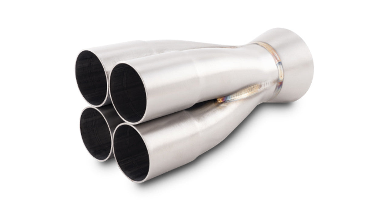 Vibrant Performance Collector - Slip-On - Merge Collector - 4 into 1 - 1.625 in Primary Tubes - 2.25 in Outlet -