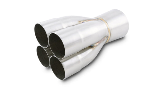 Vibrant Performance Collector - Slip-On - Merge Collector - 4 into 1 - 2.5 in Primary Tubes - 4 in Outlet - Stainless