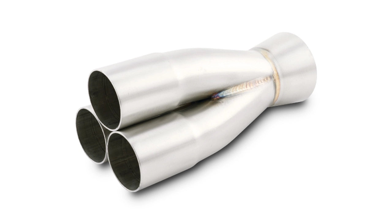 Vibrant Performance Collector - Slip-On - Merge Collector - 3 into 1 - 1.625 in Primary Tubes - 2.5 in Outlet -
